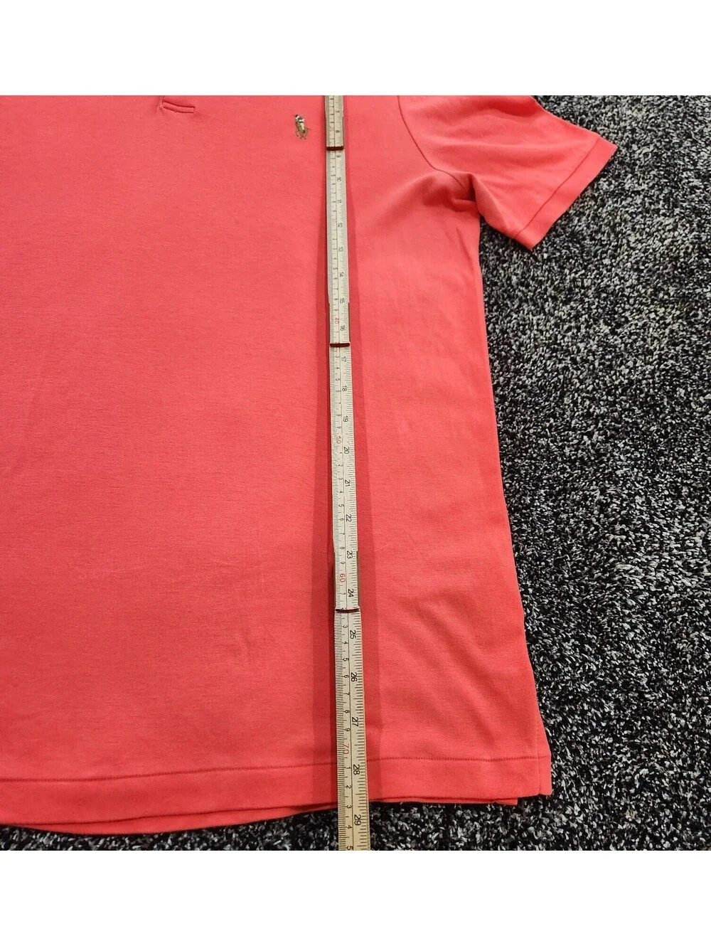 New Polo Ralph Lauren Mens Red Classic-Fit Short-Sleeve Polo Shirt Sz Medium